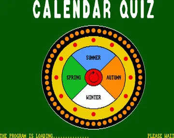 Calendar Quiz screen shot title